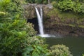 Rainbow falls at wailuka river state park Royalty Free Stock Photo