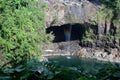 Rainbow Falls is a waterfall located in Hilo, Hawaii Royalty Free Stock Photo