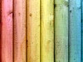Rainbow Fence Panels