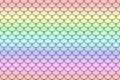 Rainbow roof tiles pattern background Royalty Free Stock Photo