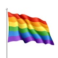 Rainbow flag Royalty Free Stock Photo