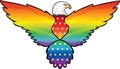 Rainbow flag American Eagle