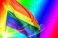 Rainbow flag Royalty Free Stock Photo