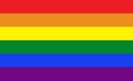 Rainbow flag, gay pride flag or LGBT pride flag. Symbol of LGBT community