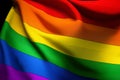 Rainbow Flag - LGBTQ+ Flag - Free love - generative ai illustration
