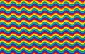 Rainbow flag seamless wavy background, LGBT movement pattern Royalty Free Stock Photo