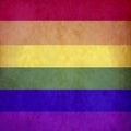 Rainbow flag vintage background of LGBT alternative sex. Love is love