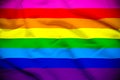 Rainbow Flag Royalty Free Stock Photo