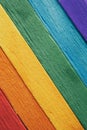 Rainbow flag wood plank Texture background for design Royalty Free Stock Photo