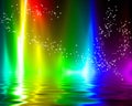 Rainbow flames Royalty Free Stock Photo
