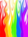 Rainbow Flames Background Design Royalty Free Stock Photo