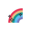 Rainbow flat icon