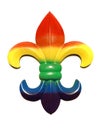 Rainbow Fleur De Lis