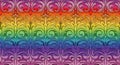 Rainbow Floral Embossed Texture Background Royalty Free Stock Photo