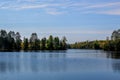 Rainbow Flowage Lake Above the Dam Royalty Free Stock Photo