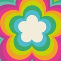 Rainbow Flower Power Royalty Free Stock Photo