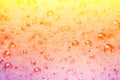 Rainbow foam baubles as background