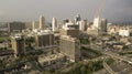 A Rainbow Forms above The Downtown City Center of Kansas City MO Royalty Free Stock Photo