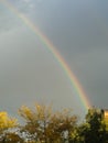 Rainbow in Fort Collins Colorado Royalty Free Stock Photo