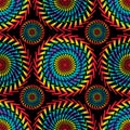 Rainbow fraser spiral seamless pattern