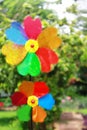 Rainbow windmill flower spinner