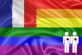 Rainbow gay Flag Royalty Free Stock Photo