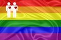 Rainbow gay Flag Royalty Free Stock Photo