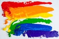 Rainbow Gay Pride Flag Royalty Free Stock Photo