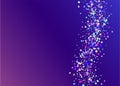 Rainbow Glare. Webpunk Art. Blue Shiny Confetti. Holiday Foil. D Royalty Free Stock Photo