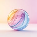 rainbow glass ball Royalty Free Stock Photo