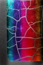 Rainbow glass bottle pattern on a paper blackboard bag