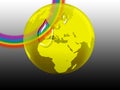 Rainbow globe Royalty Free Stock Photo