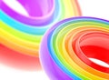 Rainbow glossy stripe abstract background