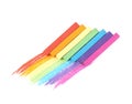 Rainbow gradient made of chalks Royalty Free Stock Photo