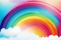 Rainbow gradient watercolor style illustra, abstract, colors Royalty Free Stock Photo