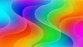 Rainbow Gradient Wavy Background. Royalty Free Stock Photo