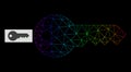 Rainbow Gradiented Polygonal Net Key Icon