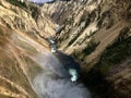 Rainbow in Grand Canyon of the Yellowstone Royalty Free Stock Photo