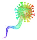 Rainbow Hatched Virion Virus