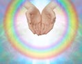 Rainbow healing circle Royalty Free Stock Photo