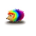 Rainbow hedgehog