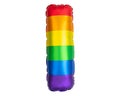 Rainbow Helium balloon. Letter I. Rainbow flag symbol gays and lesbians LGBT, LGBTQ Pride. Rainbow colors