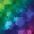 Rainbow hexagon background . Vector abstract illustration. eps 10