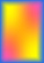 Rainbow holographic blurred background with abstract mesh gradient. Smooth vector yellow, orange, blue, pink template Royalty Free Stock Photo