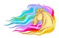 Rainbow horse