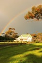 Rainbow&House Royalty Free Stock Photo