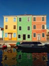 Rainbow houses in Burano