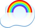 Rainbow icon. Royalty Free Stock Photo