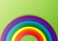 Rainbow icon. Arch spectrum. Modern flat pictogram, business, marketing, internet concept. Trendy Simple vector symbol for web Royalty Free Stock Photo