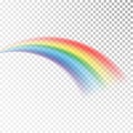 Rainbow icon. Colorful light and bright design element for decorative. Abstract rainbow image. Vector illustration isolated on tra Royalty Free Stock Photo